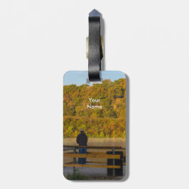 秋魚釣りレイクスプリングフィールド ラゲッジタグ