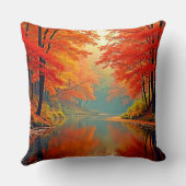 秋鮮やかの森川 クッション (裏面)