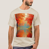 秋鮮やかの森川 Tシャツ (正面)