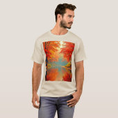 秋鮮やかの森川 Tシャツ (正面フル)