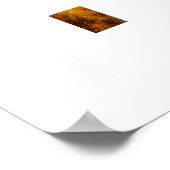 秋鮮やかの森絵を描-秋風景 ポスター (角)