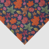 秋鮮やかの葉，赤，オレンジ，緑 薄葉紙 (詳細)