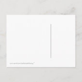 秋鮮やか日付のポストカ結婚ード 案内ポストカード (裏面)