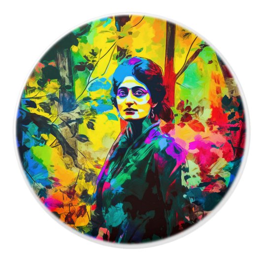 秋鮮やか美しい セラミックノブ (正面)