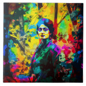 秋鮮やか美しい タイル (正面)