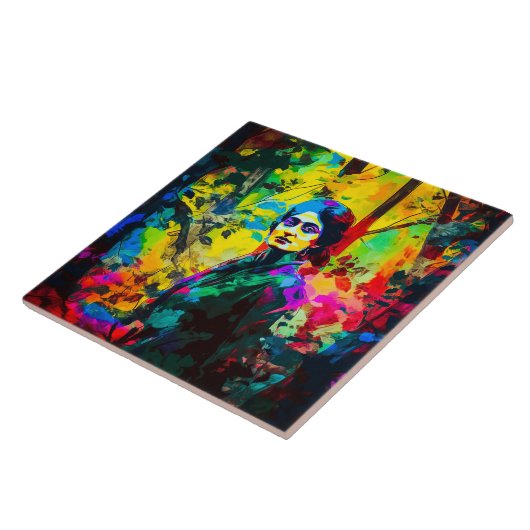 秋鮮やか美しい タイル (側面)