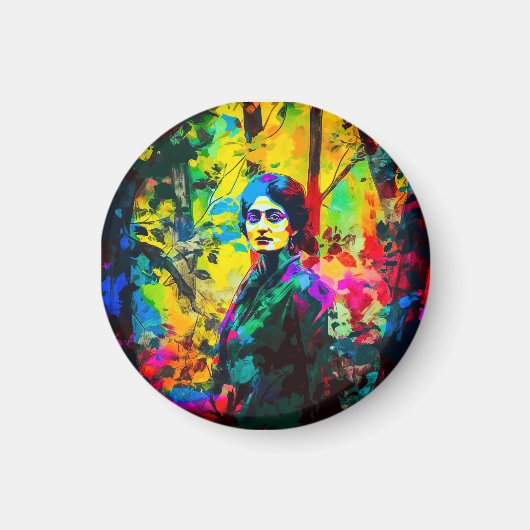 秋鮮やか美しい マグネット (正面)