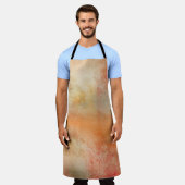 秋鮮やか背景紙 エプロン (着用した状態)