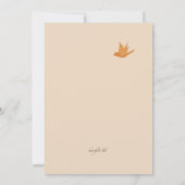 秋鳥招待状 招待状 (裏面)