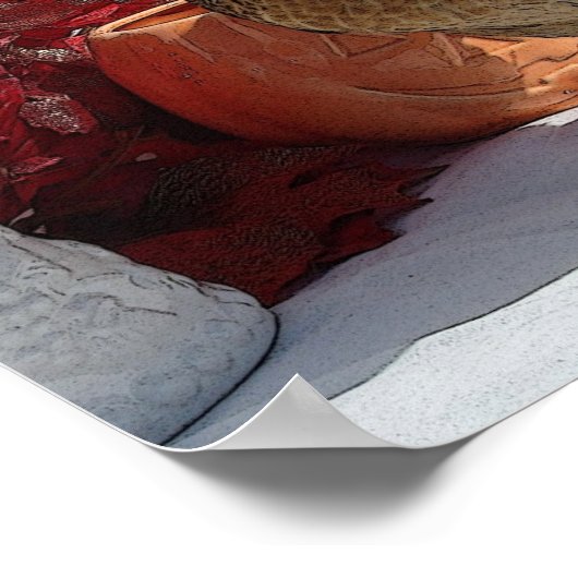 秋鶏 ポスター (角)