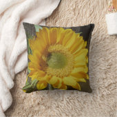 秋黄色ひまわり クッション (ブランケット)
