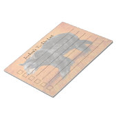 秋黒熊To-Doリスト ノートパッド (アングル)