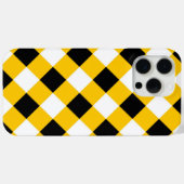 秋黒黄白の格子模様 Case-Mate iPhoneケース (裏面 (横))