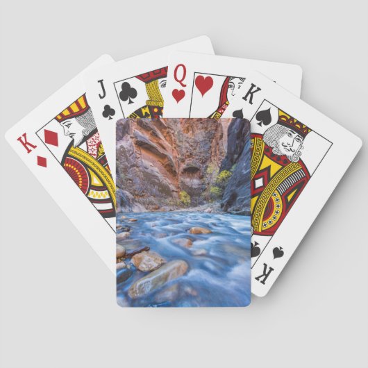 秋3のヴァージン川の流れ トランプ (裏面)