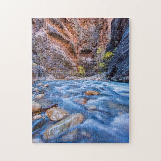 秋3時のヴァージン川の狭み ジグソーパズル (縦)