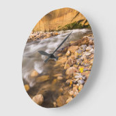 秋4時のヴァージン川の狭み ラージ壁時計 (傾斜)