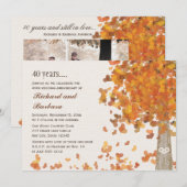 秋40周年写真招待状 招待状 (正面/裏面)