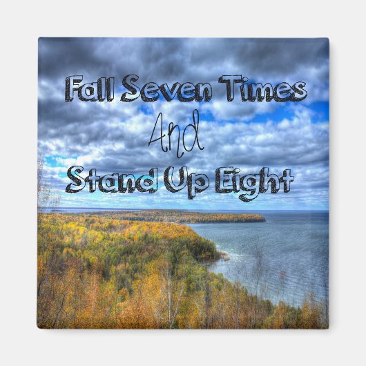 秋7回スタンドアップ8磁石 マグネット (正面)