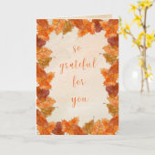 秋「ありがとう」ありがとう感謝祭 カード (黄色い花)