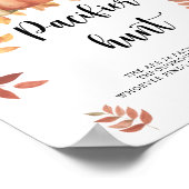 秋 – おしゃぶり狩りベビーシャワーゲームポスター ポスター (角)