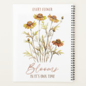 秋 | すべての花の開花は独自の時間 プランナー手帳 (裏面)