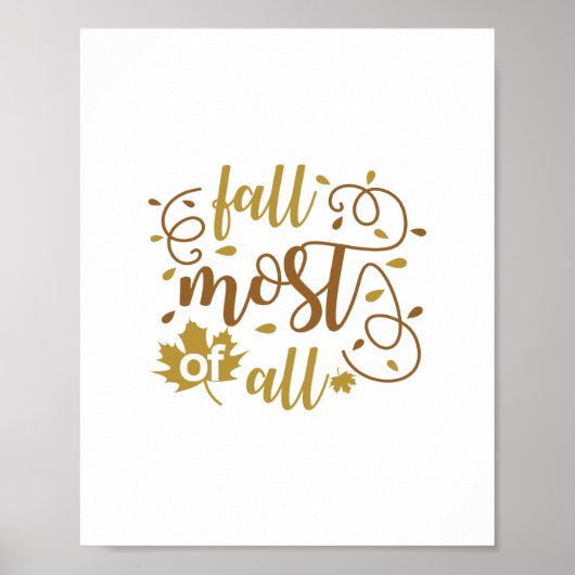 「秋、ほとんどは ポスター (正面)