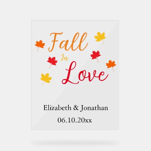 秋 アクリルサイン (正面)