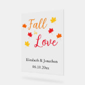 秋 アクリルサイン (傾斜)