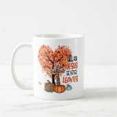 秋、イエスは決して葉 コーヒーマグカップ (左)
