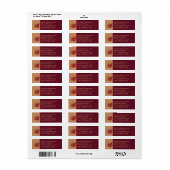 秋・イン・ラブ紅葉結婚・アドレス ラベル (フルシート)