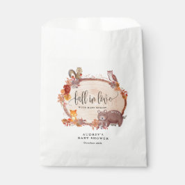 秋・イン・ラブ・ウッドランド・アニマルズ素朴・ベビーシャワー フェイバーバッグ