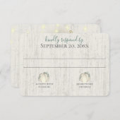 秋・イン・ラブ・パンプキンとグリーン・レスポンス 招待状 (正面/裏面)