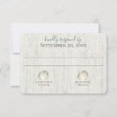 秋・イン・ラブ・パンプキンとグリーン・レスポンス 招待状 (正面)