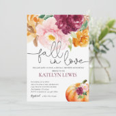 秋・イン・ラブ・ブライダル・シャワー招待状 招待状 (スタンド正面)