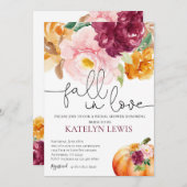 秋・イン・ラブ・ブライダル・シャワー招待状 招待状 (正面/裏面)
