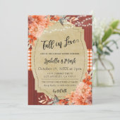 秋・イン・ラブ・ブライダル・シャワー招待状 招待状 (スタンド正面)