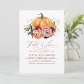 秋・イン・ラブ・ブライダル・シャワー招待状 招待状 (スタンド正面)