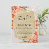 秋・イン・ラブ・ブライダル・シャワー招待状 招待状 (スタンド正面)