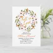 秋・イン・ラブ・ブライダル・シャワー招待状 招待状 (スタンド正面)