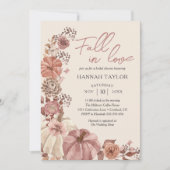 秋・イン・ラブ・ブライダル・シャワー招待状 招待状 (正面)