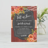 秋・イン・ラブ・ブライダル・シャワー招待状 招待状 (スタンド正面)