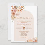 秋・イン・ラブ・ブライダル・シャワー 招待状 (正面)