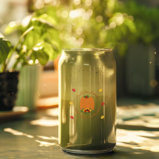 秋・イン・ラブ・ベビーシャワー ガラス缶