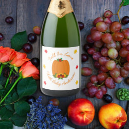秋・イン・ラブ・ベビーシャワー スパークリングワインラベル