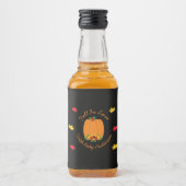 秋・イン・ラブ・ベビーシャワー リキュールボトルラベル (正面)