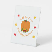 秋・イン・ラブ・ベビーシャワー 台座サイン (正面)