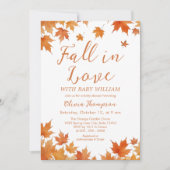 秋・イン・ラブ・ベビーシャワー 招待状 (正面)