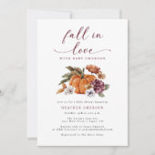 秋・イン・ラブ・ベビーシャワー 招待状 (正面)