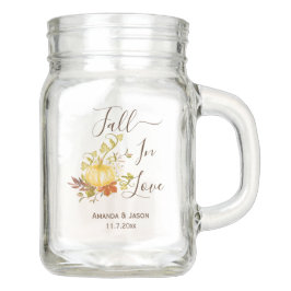 秋・イン・ラブ |水彩かぼちゃの結婚式の引き出物 メイソンジャー