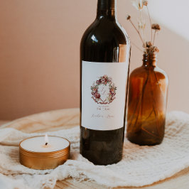 秋・イン・ラブ | 秋の開花結婚ズクレスト ワインラベル